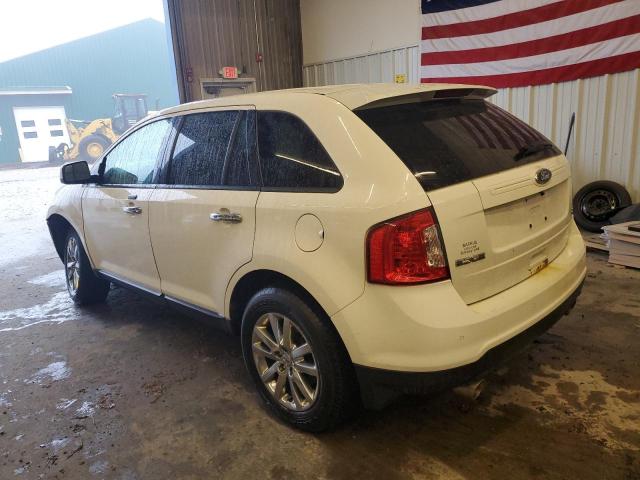 2FMDK4JC1BBA79400 - 2011 FORD EDGE SEL WHITE photo 2