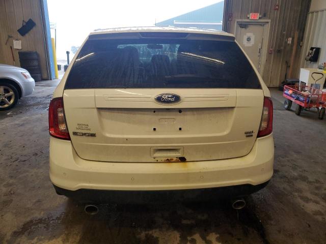 2FMDK4JC1BBA79400 - 2011 FORD EDGE SEL WHITE photo 6