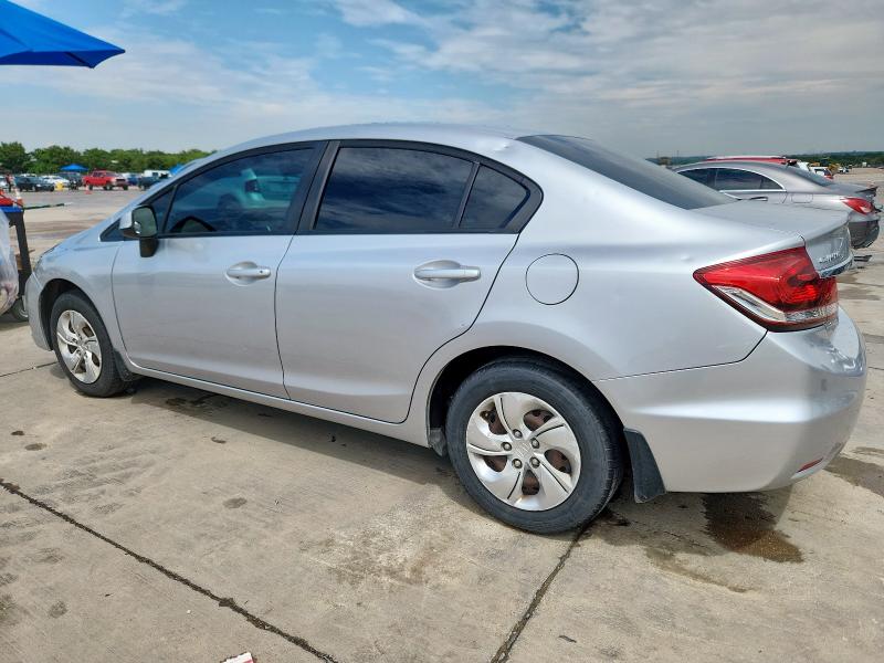 19XFB2F56DE285268 - 2013 HONDA CIVIC LX SILVER photo 2