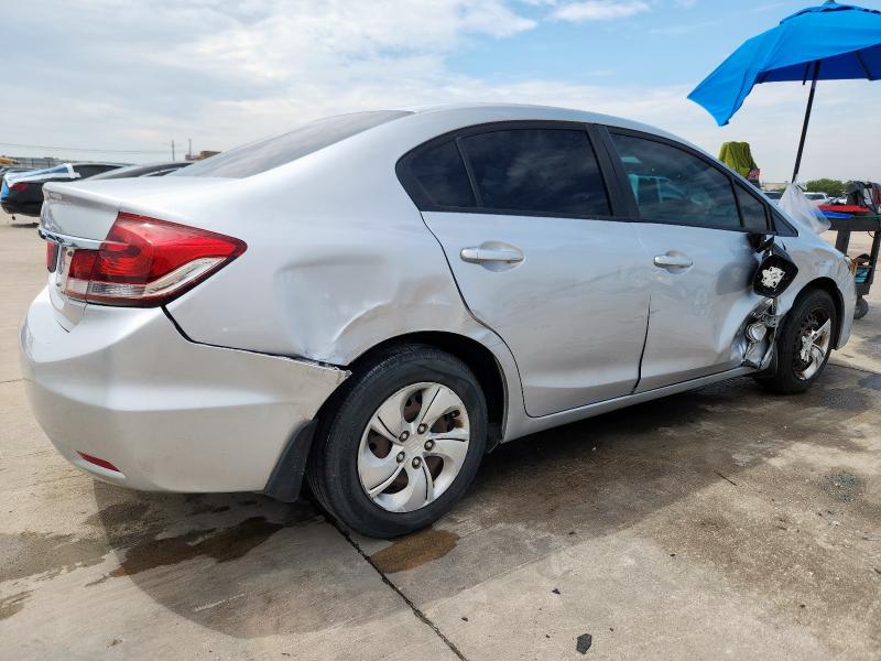 19XFB2F56DE285268 - 2013 HONDA CIVIC LX SILVER photo 3