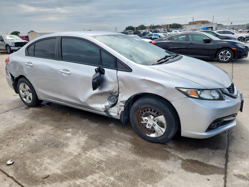 19XFB2F56DE285268 - 2013 HONDA CIVIC LX SILVER photo 4