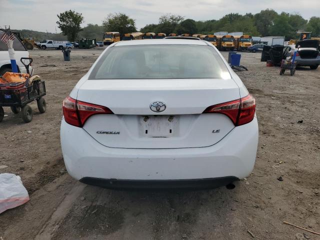 2T1BURHE0KC128426 - 2019 TOYOTA COROLLA L WHITE photo 6