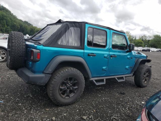 1C4HJXDG4LW174011 - 2020 JEEP WRANGLER U SPORT أزرق صورة 3