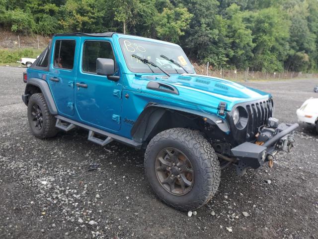 1C4HJXDG4LW174011 - 2020 JEEP WRANGLER U SPORT أزرق صورة 4
