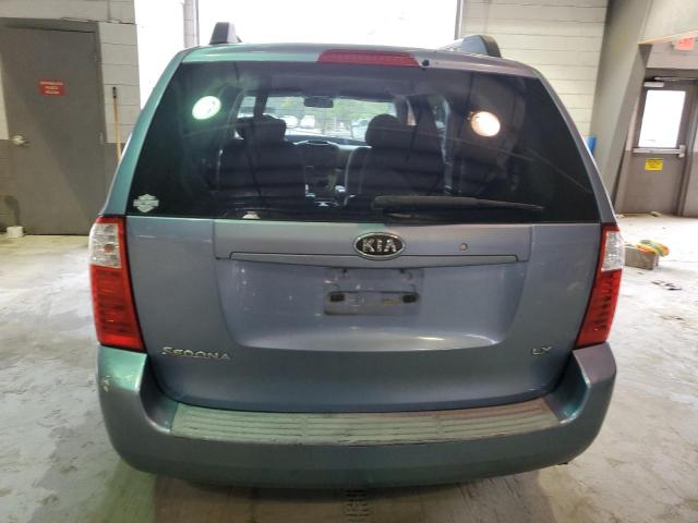 KNDMB233666061209 - 2006 KIA SEDONA EX BLUE photo 6