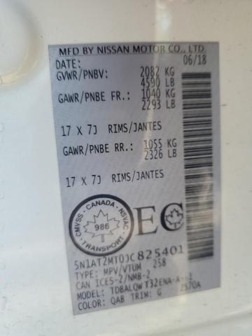 5N1AT2MT0JC825401 - 2018 NISSAN ROGUE S أبيض صورة 13