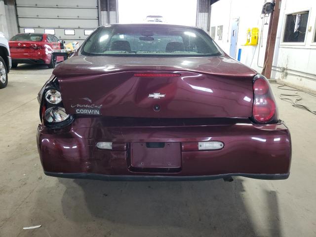 2G1WW12E9Y9334013 - 2000 CHEVROLET MONTE CARLO LS 勃艮第红 照片 6