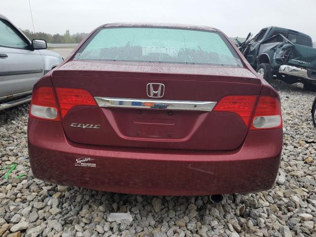 19XFA16689E007095 - 2009 HONDA CIVIC LX-S برغندي صورة 6