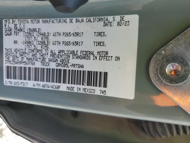 3TMCZ5AN9PM569768 - 2023 TOYOTA TACOMA DOUBLE CAB Сұр фото 12