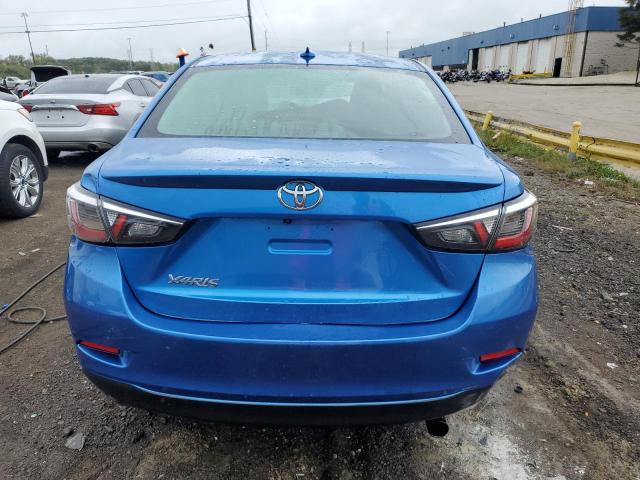 3MYDLBYV7KY505385 - 2019 TOYOTA YARIS L BLUE photo 6