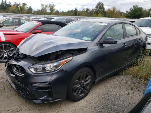 3KPF34AD5ME417038 - 2021 KIA FORTE GT LINE CHARCOAL photo 1