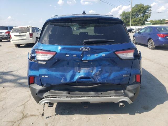 1FMCU0KZXNUA18336 - 2022 FORD ESCAPE SEL BLUE photo 6