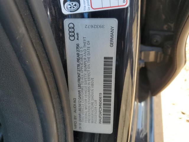 WAUF2AFC3HN049619 - 2017 AUDI A6 PREMIUM PLUS BLUE photo 12