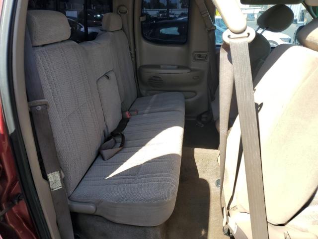 5TBRT3413YS079135 - 2000 TOYOTA TUNDRA ACCESS CAB ბურგუნდია ფოტო 10