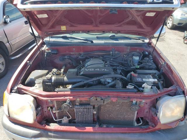 5TBRT3413YS079135 - 2000 TOYOTA TUNDRA ACCESS CAB ბურგუნდია ფოტო 11