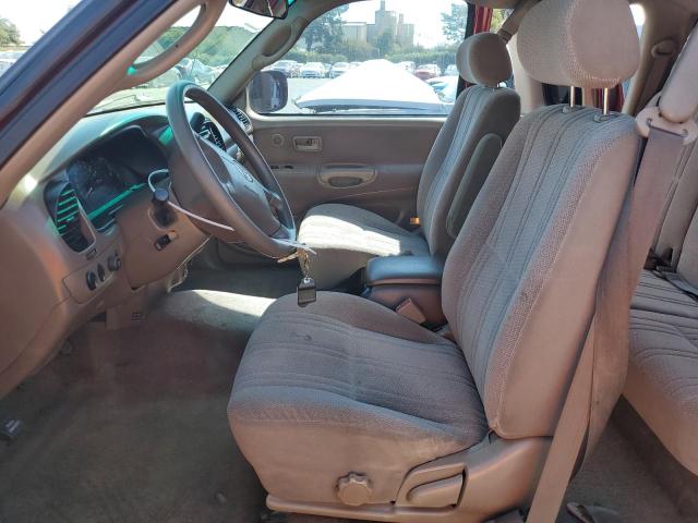 5TBRT3413YS079135 - 2000 TOYOTA TUNDRA ACCESS CAB ბურგუნდია ფოტო 7