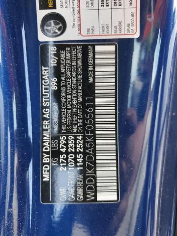 WDDJK7DA5KF055611 - 2019 MERCEDES-BENZ SL 550 BLUE photo 13