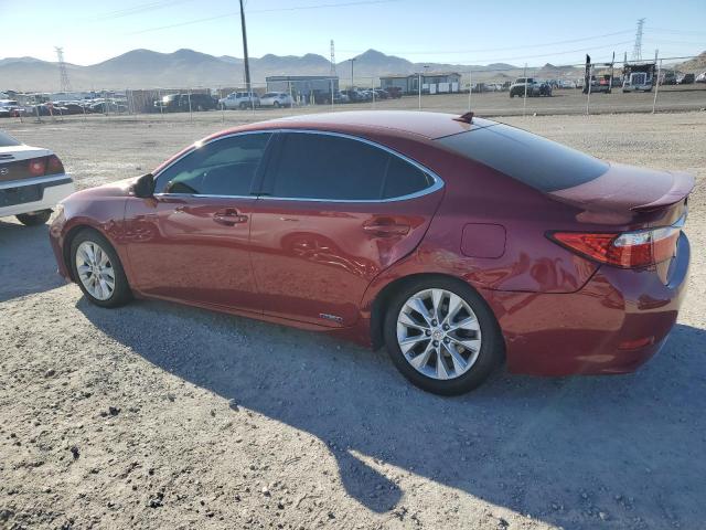 JTHBW1GG4D2000608 - 2013 LEXUS ES 300H RED photo 2