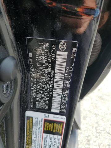 4T1BF1FK4DU711040 - 2013 TOYOTA CAMRY L შავი ფოტო 12