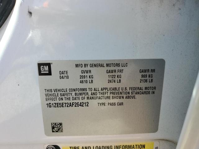 1G1ZE5E72AF264212 - 2010 CHEVROLET MALIBU LTZ 白色 照片 12