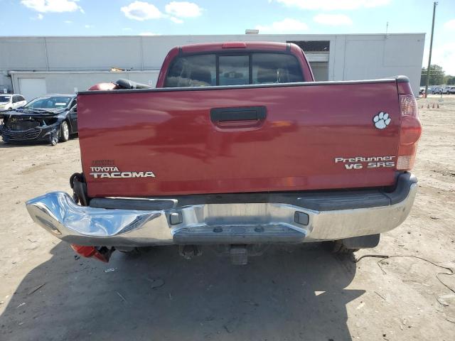 5TETU62N26Z220391 - 2006 TOYOTA TACOMA PRERUNNER ACCESS CAB BURGUNDY photo 6