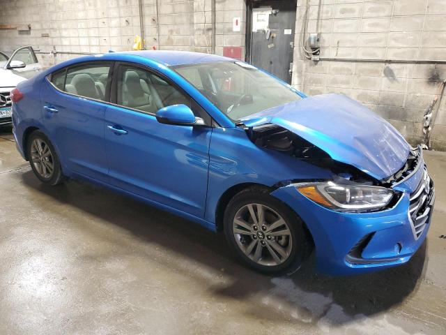 5NPD84LF4JH212812 - 2018 HYUNDAI ELANTRA SEL BLUE photo 4