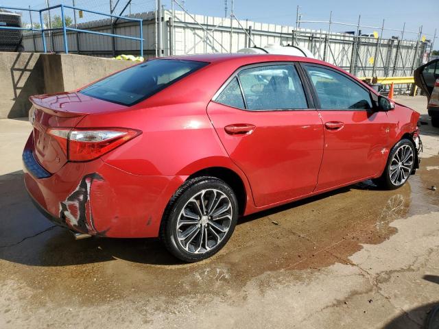 2T1BURHEXEC022750 - 2014 TOYOTA COROLLA L RED photo 3