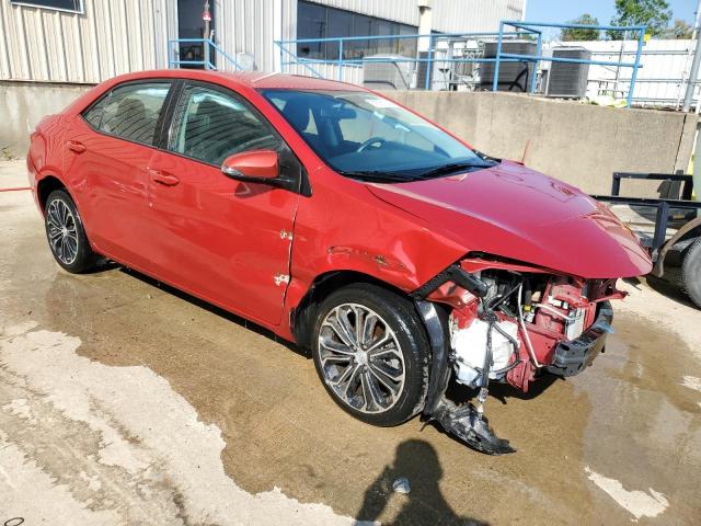 2T1BURHEXEC022750 - 2014 TOYOTA COROLLA L RED photo 4