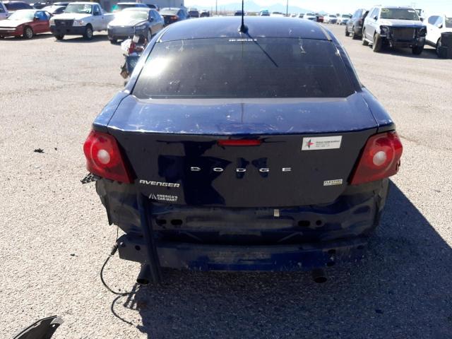 1C3CDZCG4DN663373 - 2013 DODGE AVENGER SXT BLUE photo 6