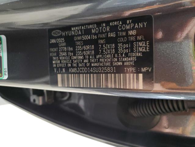 KM8JCDD14SU325831 - 2025 HYUNDAI TUCSON SEL CONVENIENCE 灰色 照片 14