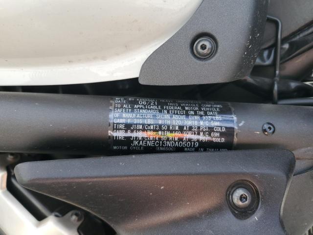 JKAENEC13NDA05019 - 2022 KAWASAKI EN650 C WHITE photo 9