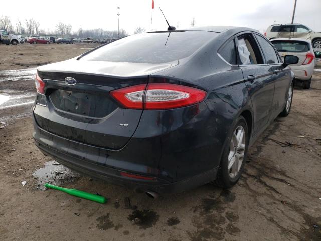 3FA6P0H73ER276340 - 2014 FORD FUSION SE BLACK photo 4