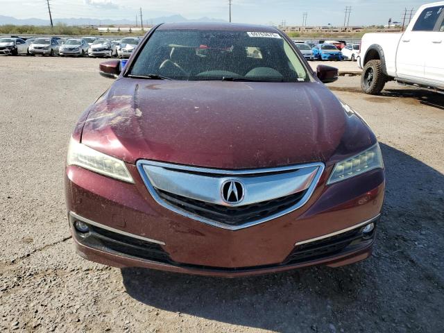 19UUB2F77FA003476 - 2015 ACURA TLX ADVANCE BURGUNDY photo 5