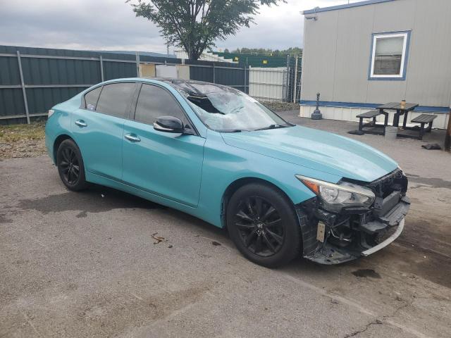 JN1BV7AP4FM338388 - 2015 INFINITI Q50 BASE BLUE photo 4