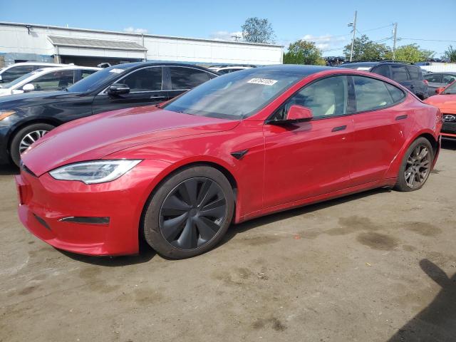 5YJSA1E58MF439325 - 2021 TESLA MODEL S Qırmızı foto 1