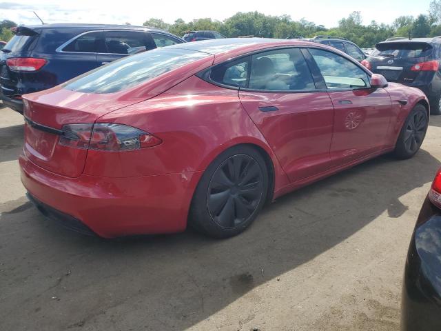 5YJSA1E58MF439325 - 2021 TESLA MODEL S Qırmızı foto 3