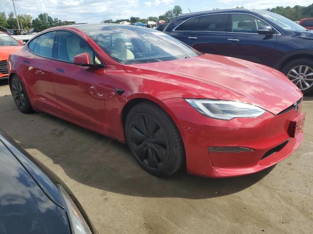 5YJSA1E58MF439325 - 2021 TESLA MODEL S Qırmızı foto 4