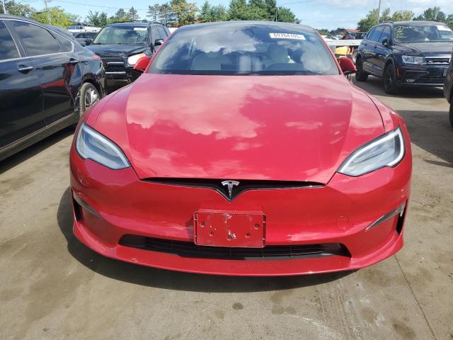 5YJSA1E58MF439325 - 2021 TESLA MODEL S Qırmızı foto 5
