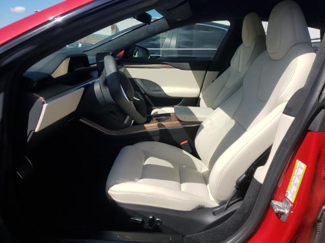 5YJSA1E58MF439325 - 2021 TESLA MODEL S Qırmızı foto 7