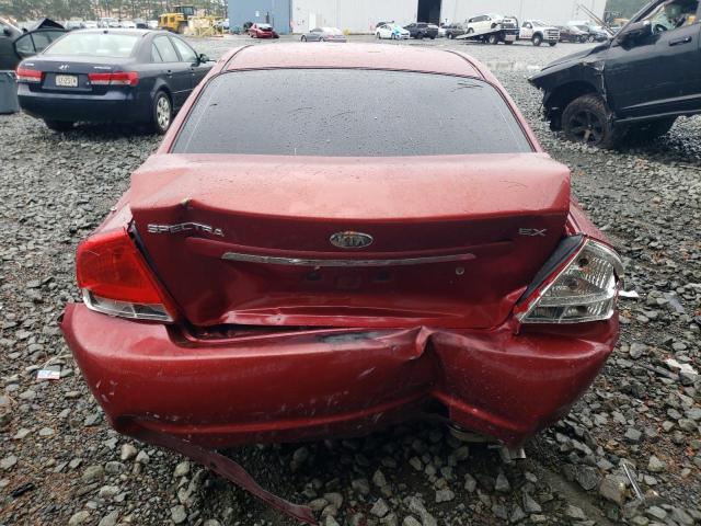 KNAFE221795656190 - 2009 KIA SPECTRA EX RED photo 6