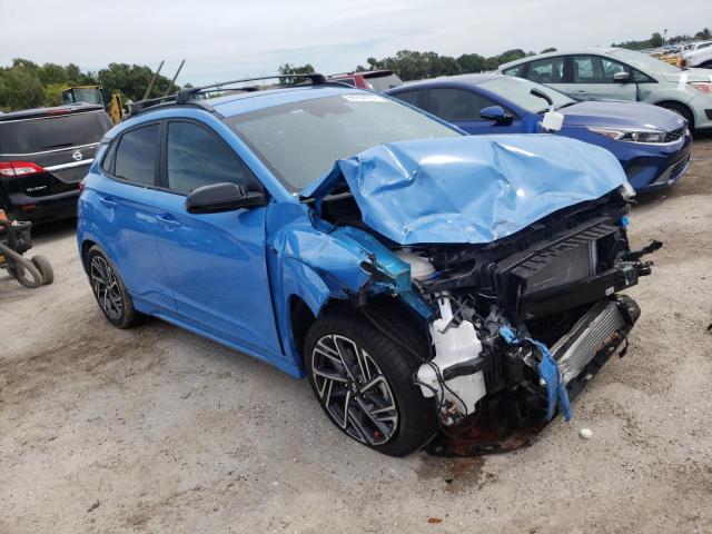 KM8K33A30NU923066 - 2022 HYUNDAI KONA N LINE BLUE photo 4