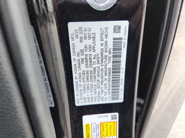 2HKRS3H79RH308059 - 2024 HONDA CR-V EXL 黑色 照片 14