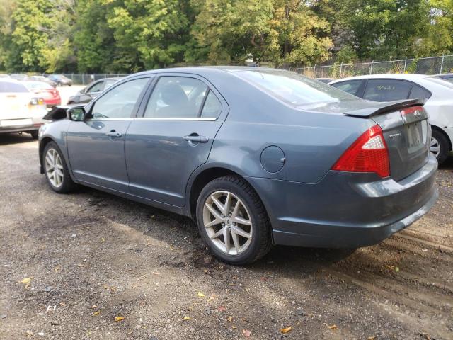 3FAHP0HA5BR282849 - 2011 FORD FUSION SE BLUE photo 2