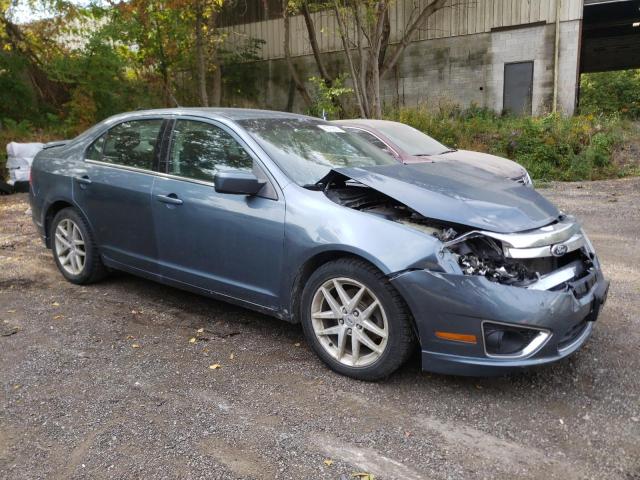 3FAHP0HA5BR282849 - 2011 FORD FUSION SE BLUE photo 4