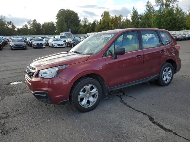 JF2SJAACXHG802063 - 2017 SUBARU FORESTER 2.5I RED photo 1