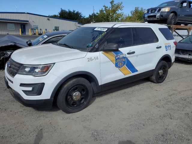 1FM5K8AR6GGA01677 - 2016 FORD EXPLORER POLICE INTERCEPTOR თეთრი ფოტო 1