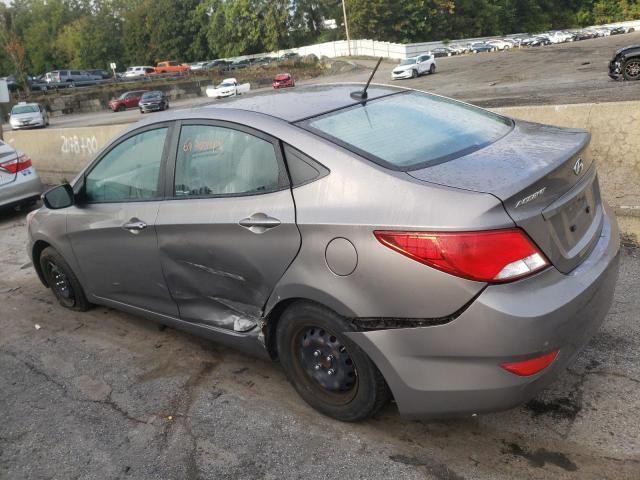 KMHCT4AE4HU391501 - 2017 HYUNDAI ACCENT SE GRAY photo 2