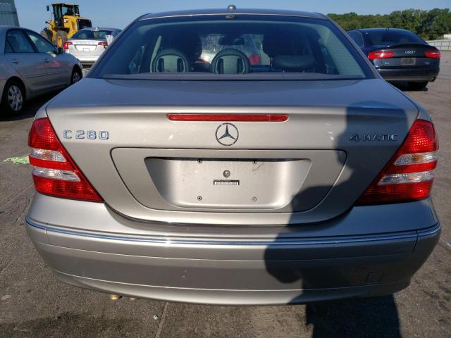 WDBRF92H27F904970 - 2007 MERCEDES-BENZ C 280 4MATIC GRAY photo 6