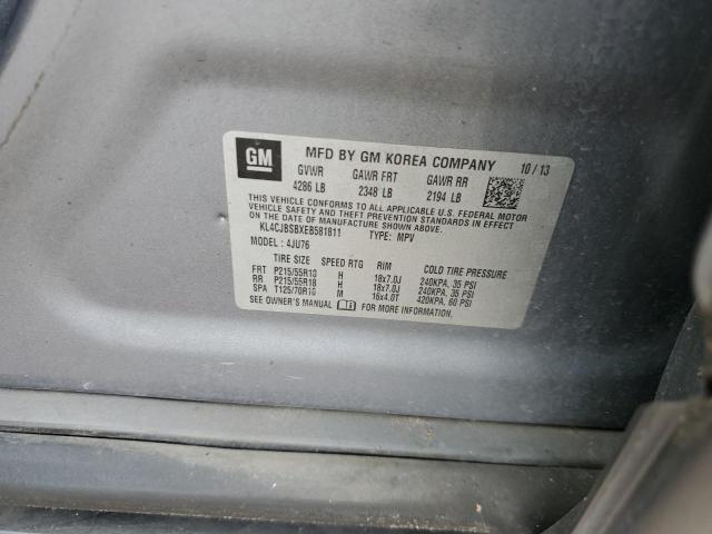 KL4CJBSBXEB581811 - 2014 BUICK ENCORE CONVENIENCE 灰色 照片 13