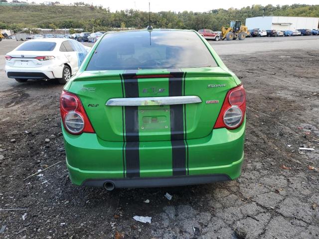 1G1JH5SB0G4114732 - 2016 CHEVROLET SONIC RS GREEN photo 6